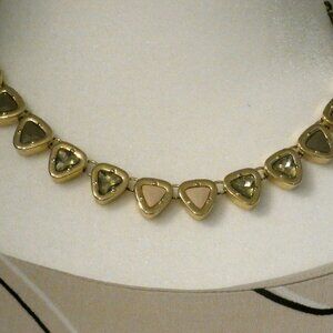 Vintage Crystal Multi-Pendant Necklace, 13"-16"